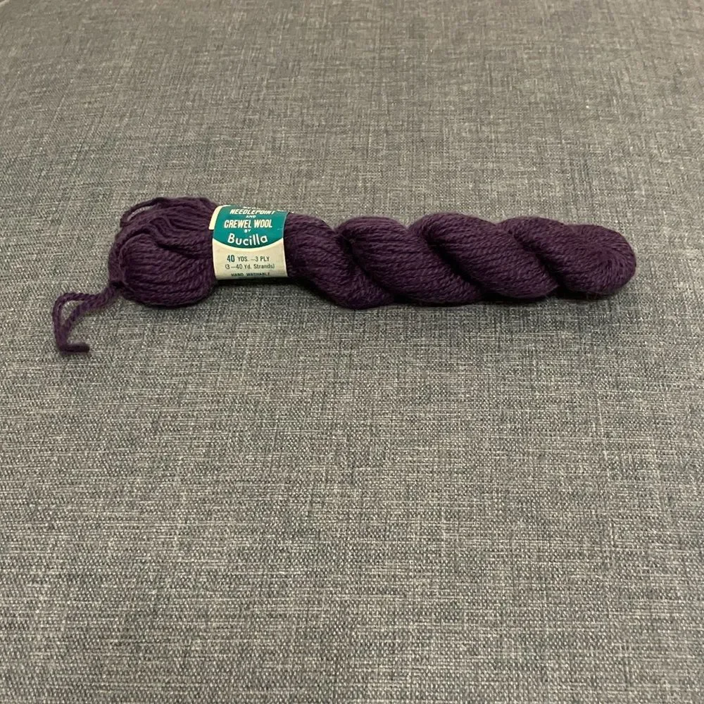 Purple Needlepoint Thread Yarn